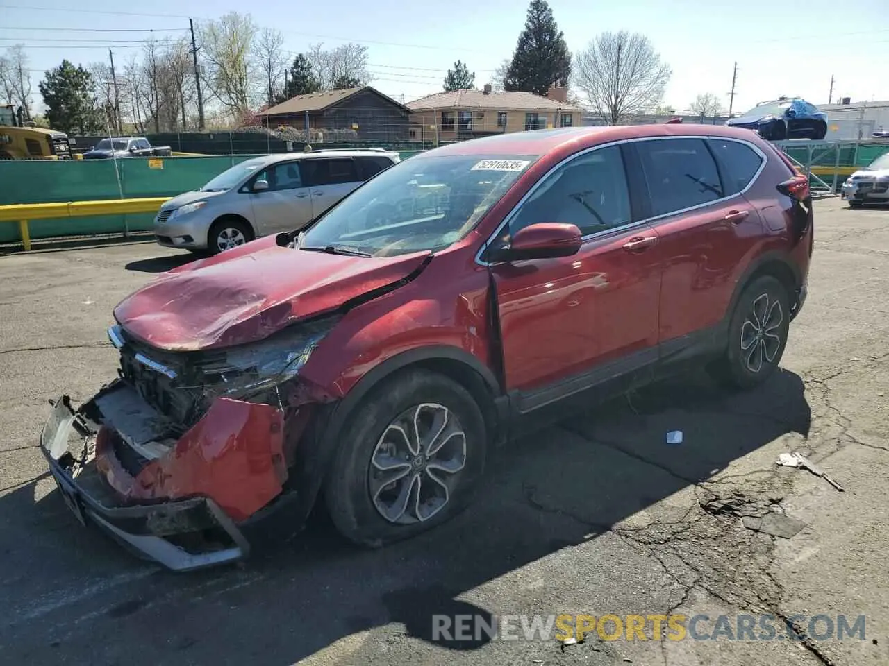 1 Photograph of a damaged car 2HKRW2H88MH654412 HONDA CRV 2021