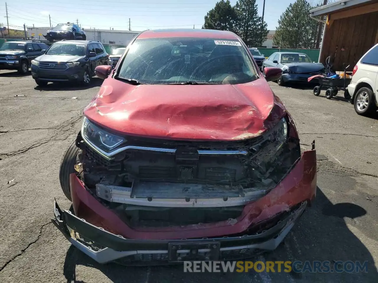 5 Photograph of a damaged car 2HKRW2H88MH654412 HONDA CRV 2021