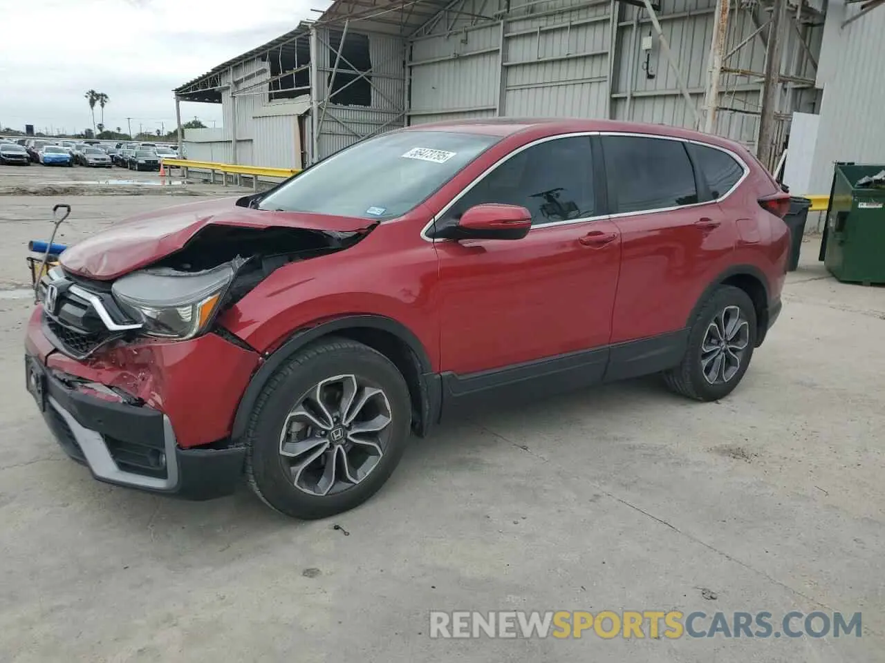 1 Photograph of a damaged car 2HKRW2H88MH673347 HONDA CRV 2021