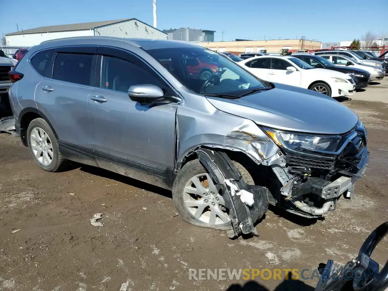 4 Photograph of a damaged car 2HKRW2H89MH215610 HONDA CRV 2021
