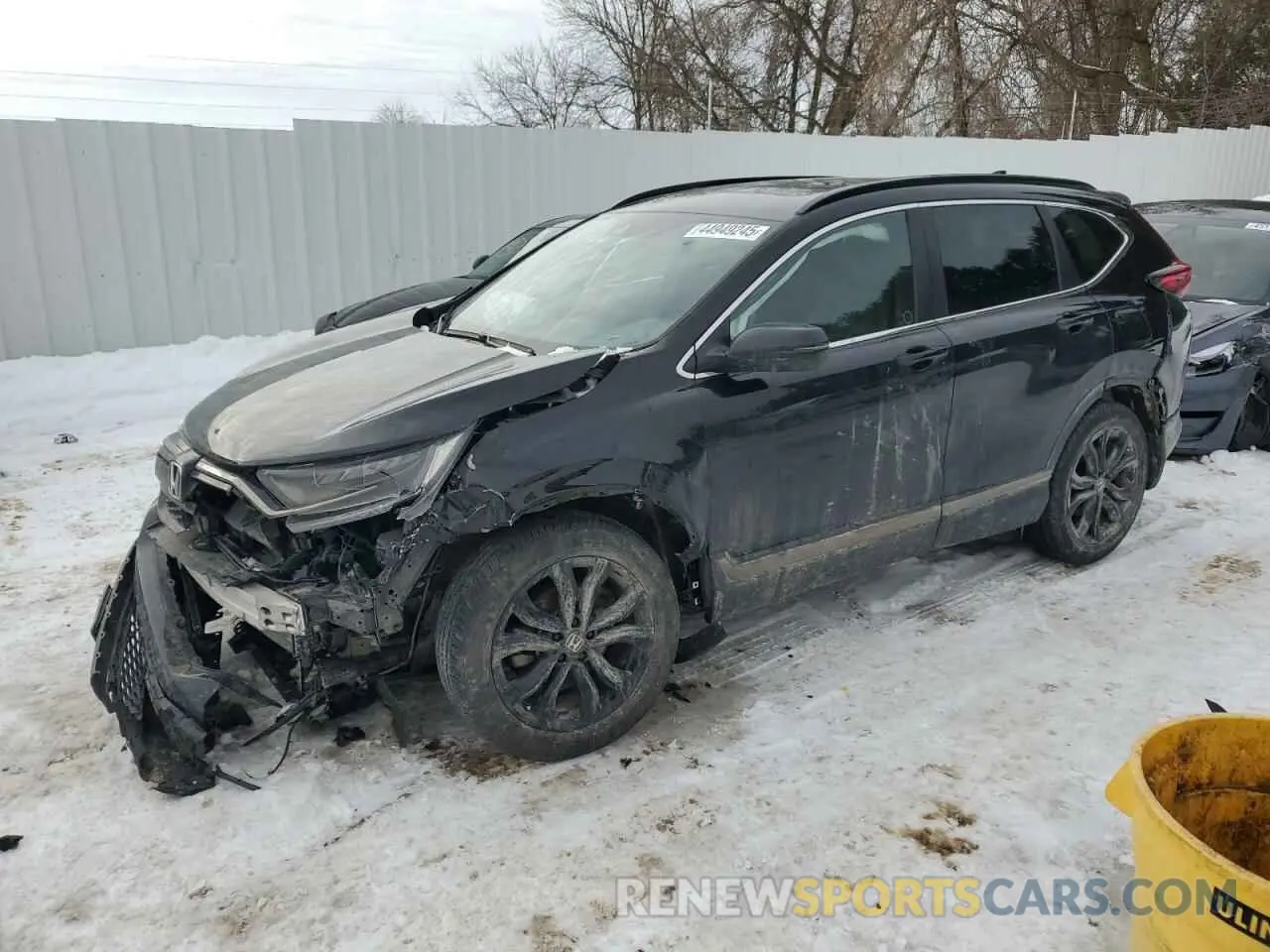 1 Photograph of a damaged car 2HKRW2H91MH218218 HONDA CRV 2021