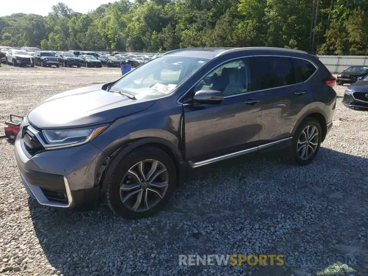 1 Photograph of a damaged car 2HKRW2H93MH675046 HONDA CRV 2021