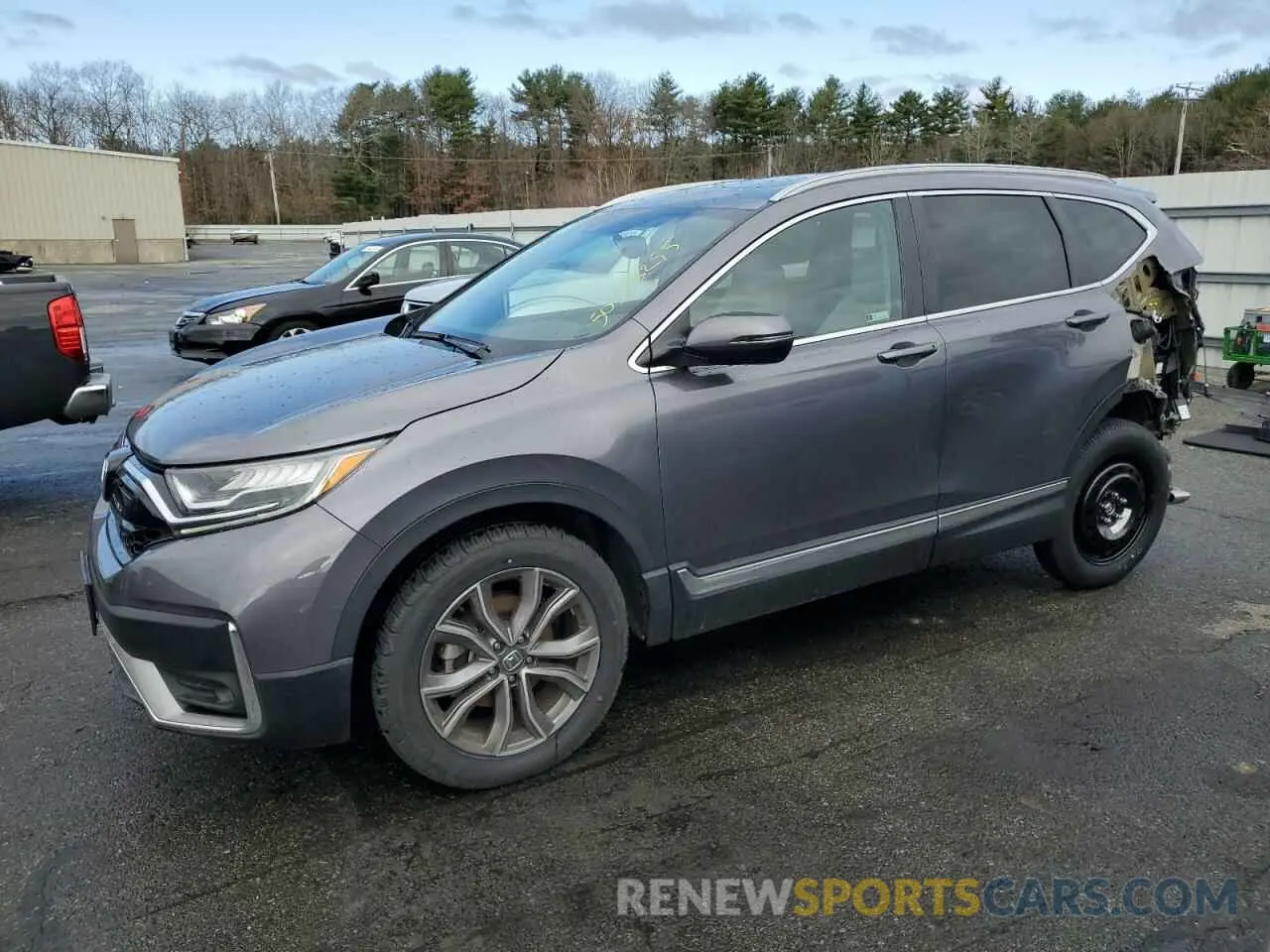 1 Photograph of a damaged car 2HKRW2H94MH641665 HONDA CRV 2021