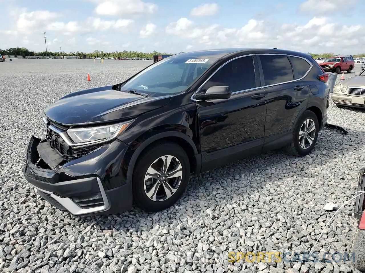 1 Photograph of a damaged car 5J6RW1H22MA002490 HONDA CRV 2021