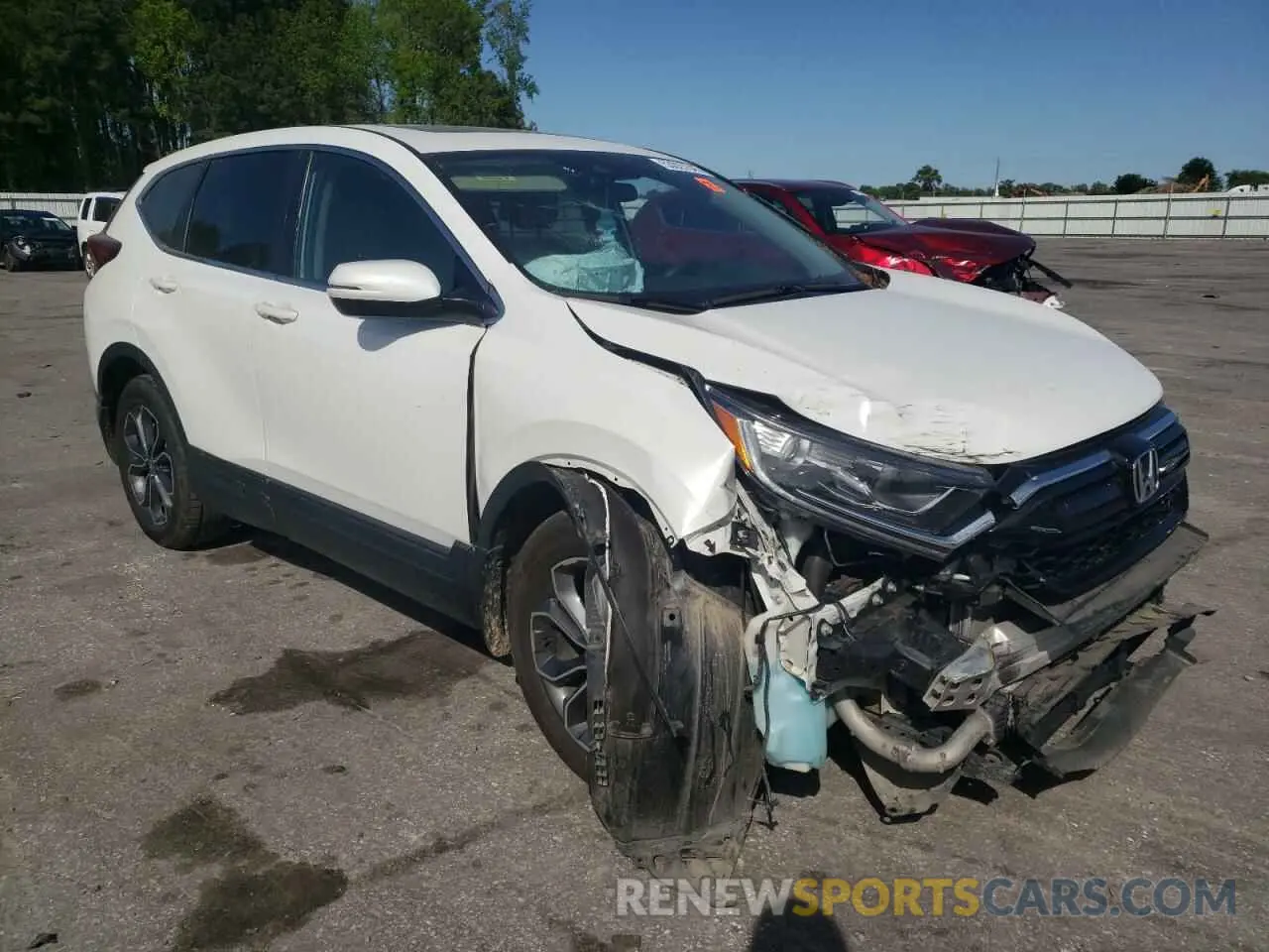 4 Photograph of a damaged car 5J6RW1H54MA013825 HONDA CRV 2021
