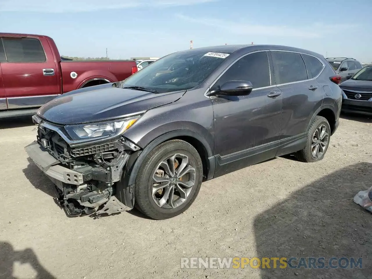 1 Photograph of a damaged car 5J6RW1H56MA010537 HONDA CRV 2021