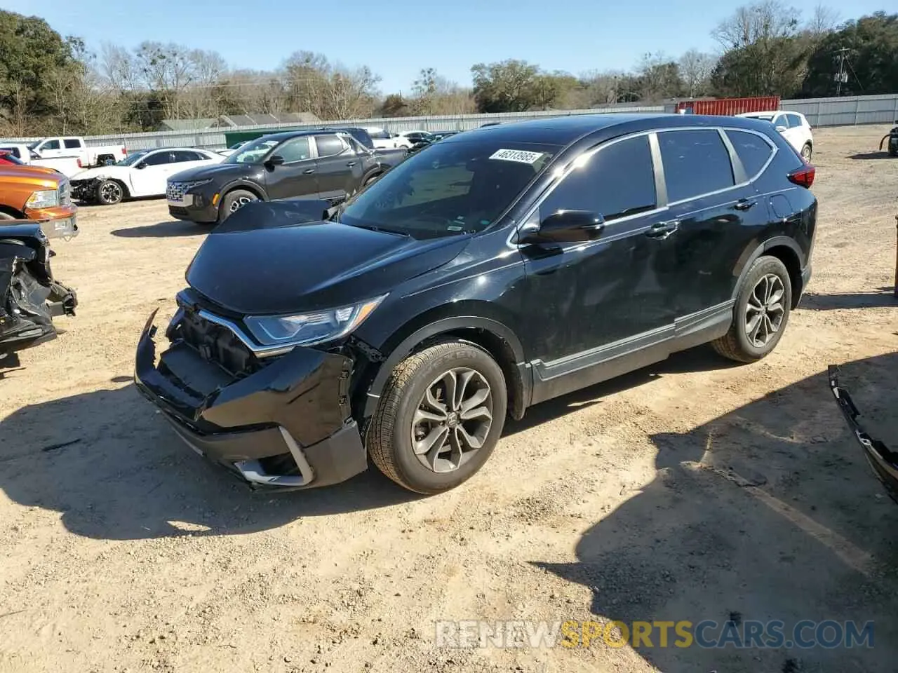 1 Photograph of a damaged car 5J6RW1H57MA006092 HONDA CRV 2021