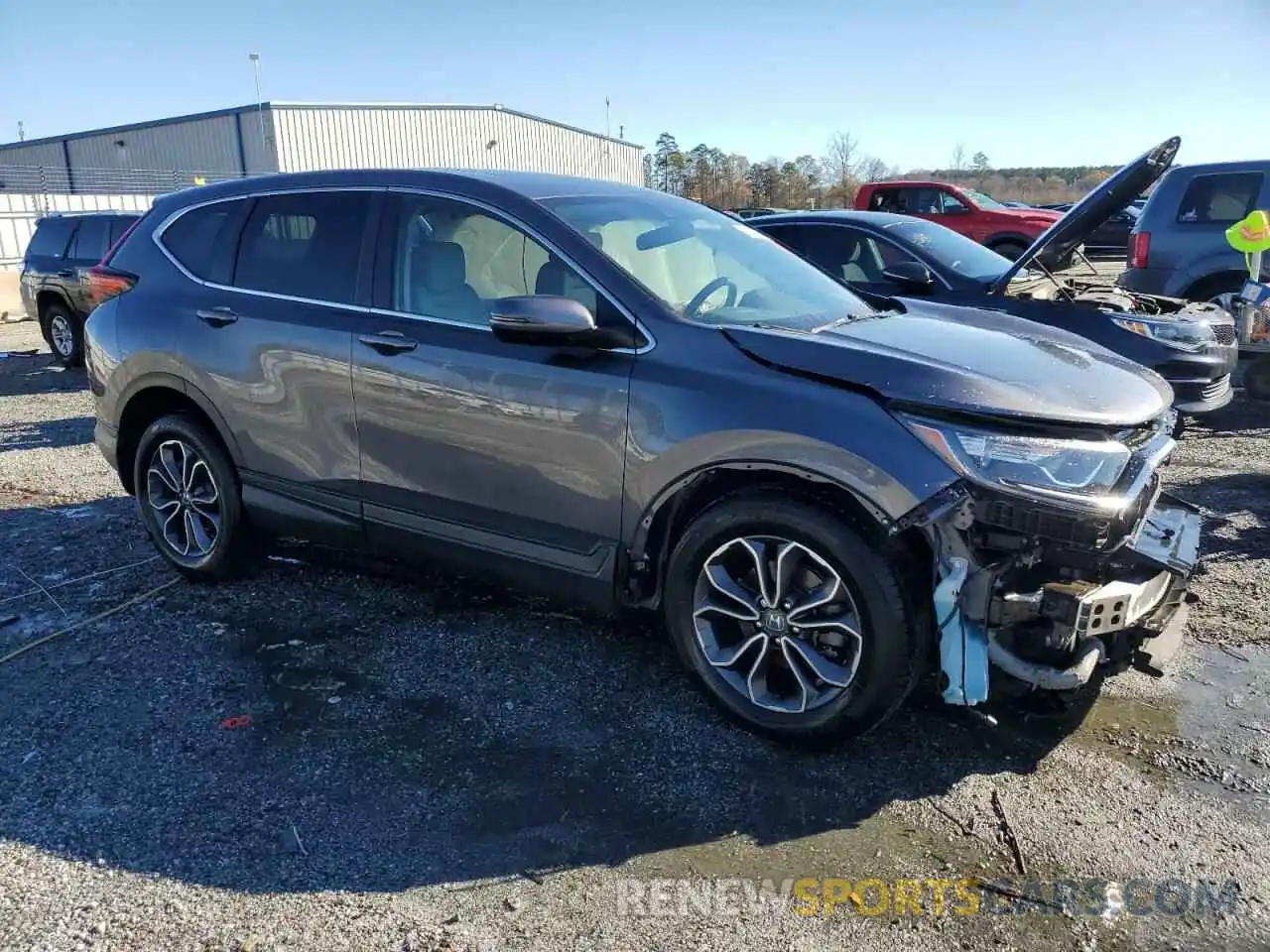 4 Photograph of a damaged car 5J6RW1H59MA005963 HONDA CRV 2021