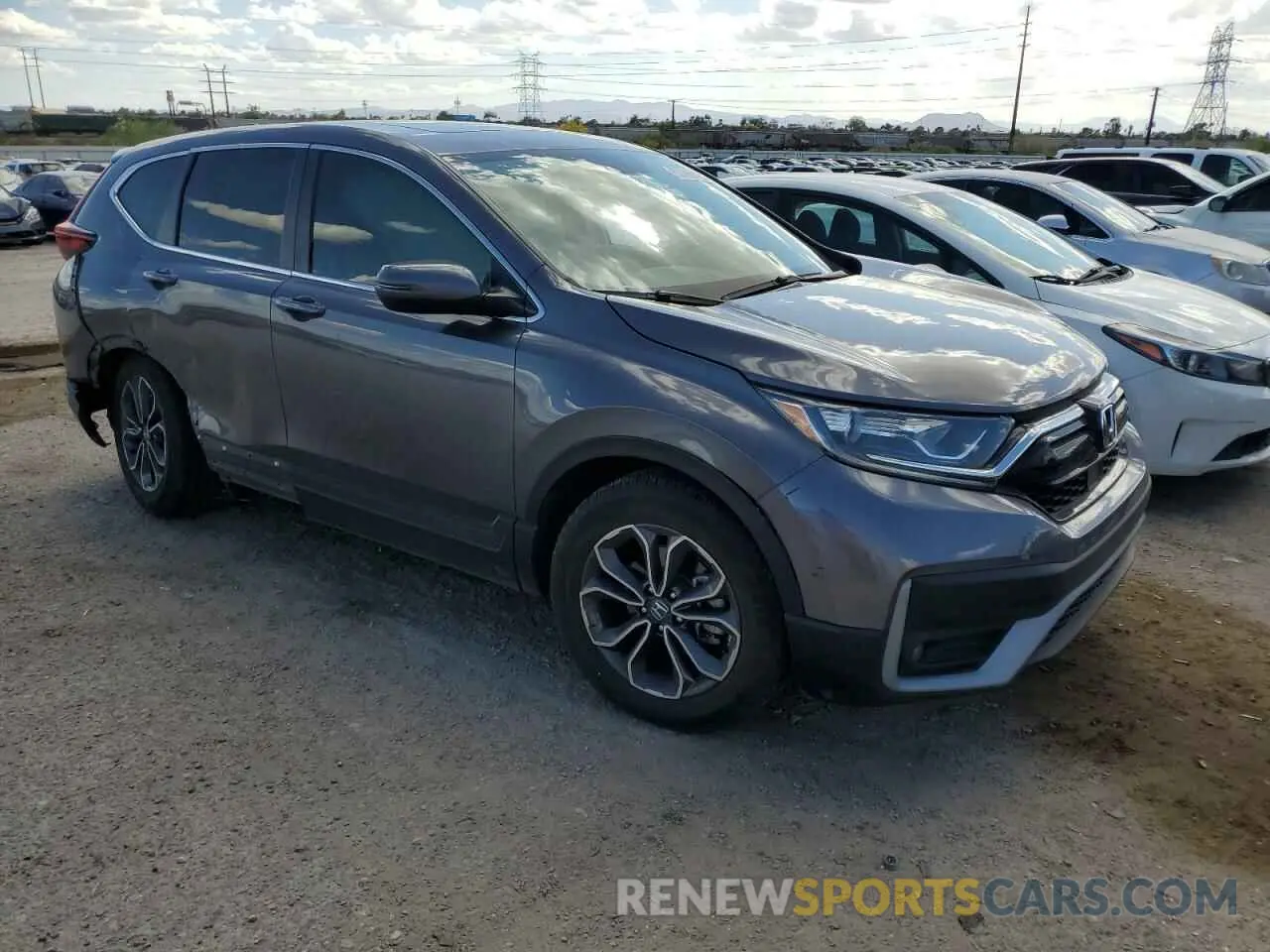 4 Photograph of a damaged car 5J6RW1H85MA014007 HONDA CRV 2021