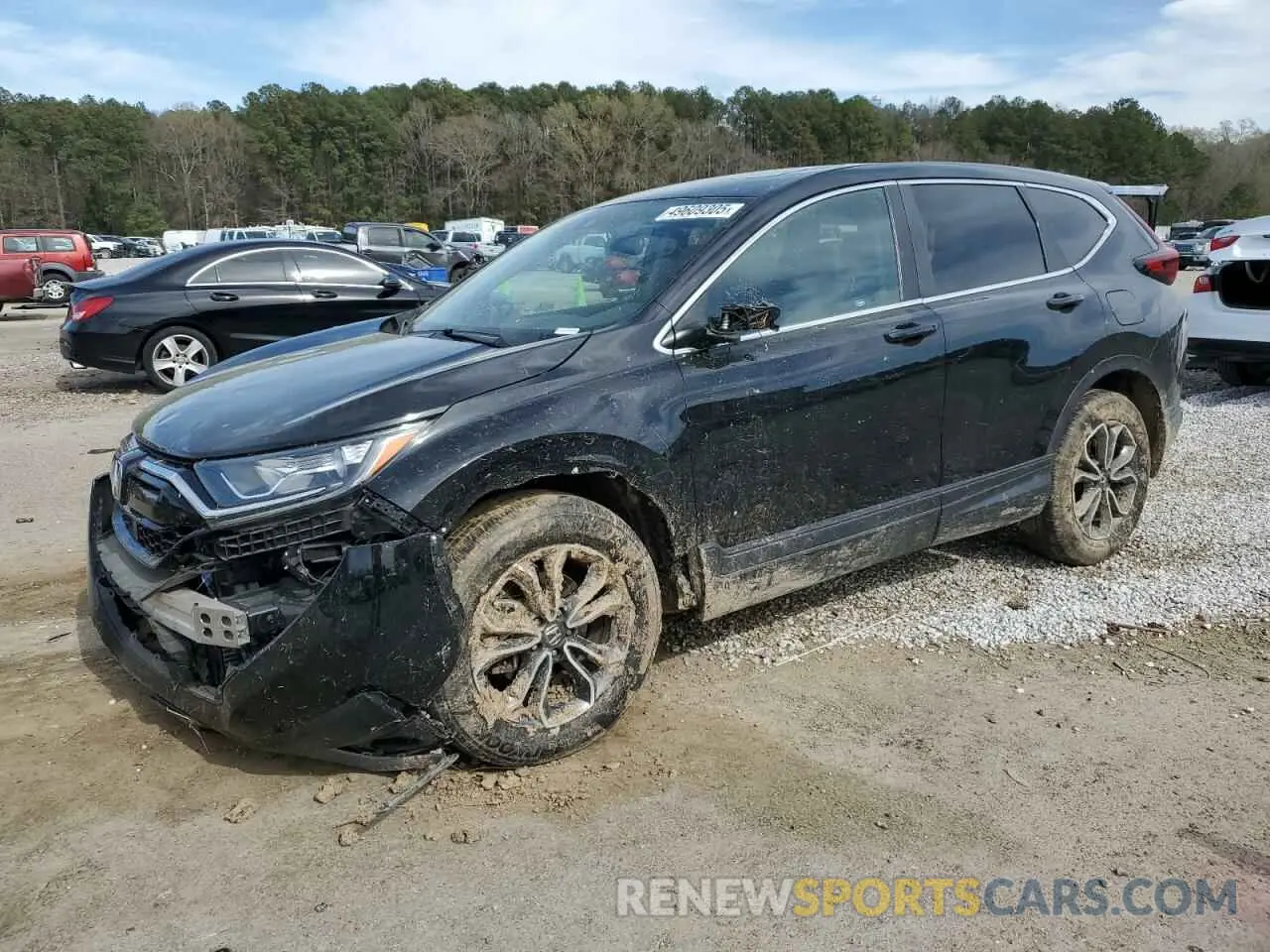 1 Photograph of a damaged car 5J6RW1H86ML008348 HONDA CRV 2021