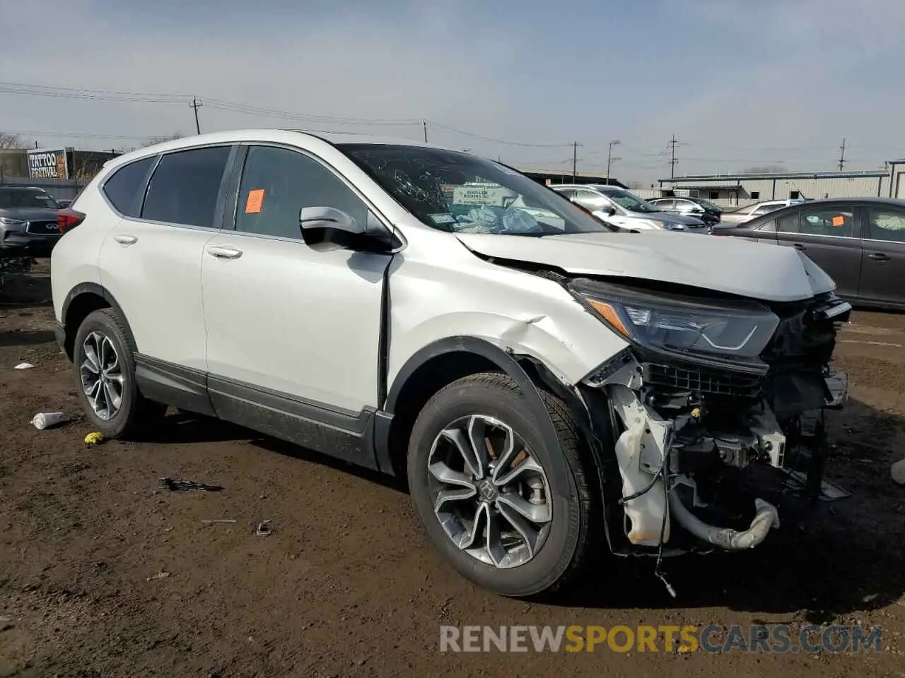 4 Photograph of a damaged car 5J6RW2H51ML017499 HONDA CRV 2021