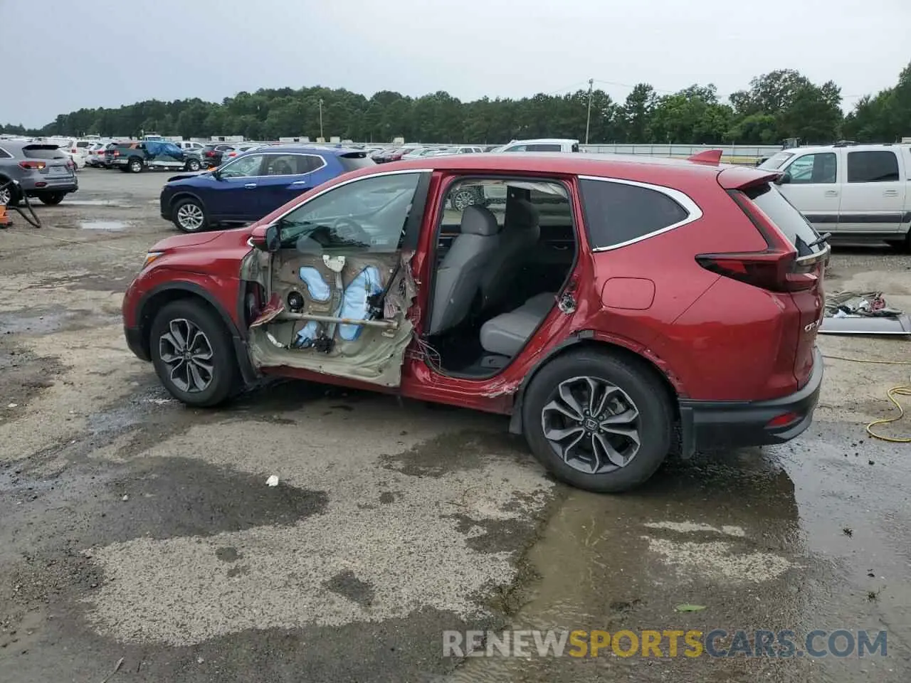 2 Photograph of a damaged car 5J6RW2H53MA004832 HONDA CRV 2021