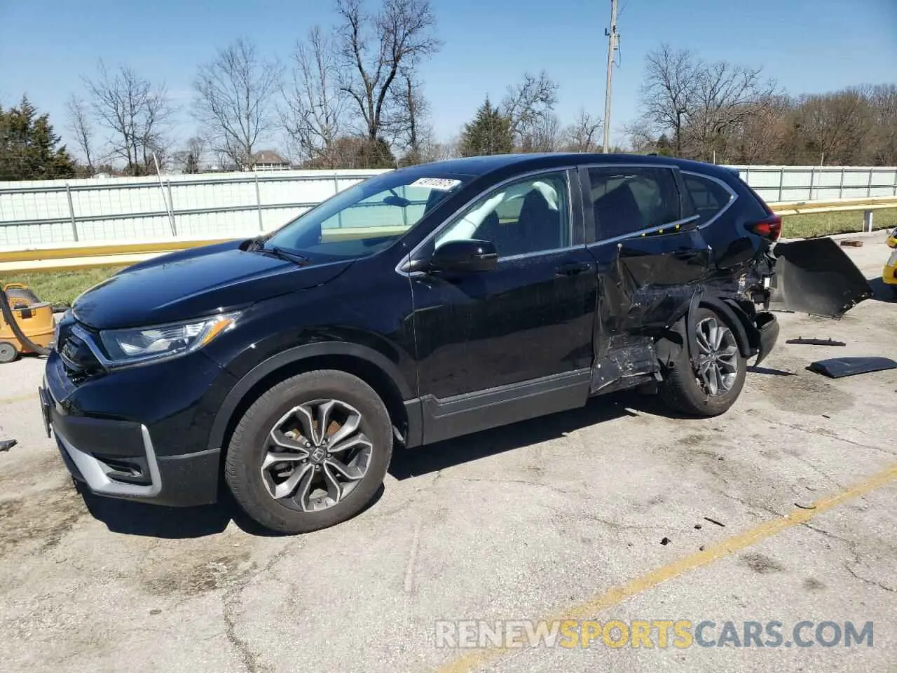1 Photograph of a damaged car 5J6RW2H54MA014382 HONDA CRV 2021