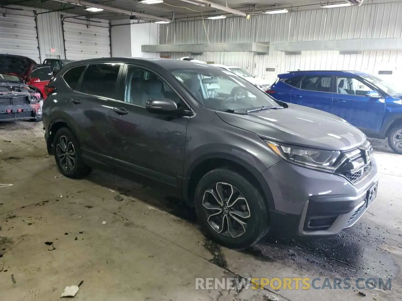 4 Photograph of a damaged car 5J6RW2H58ML004894 HONDA CRV 2021