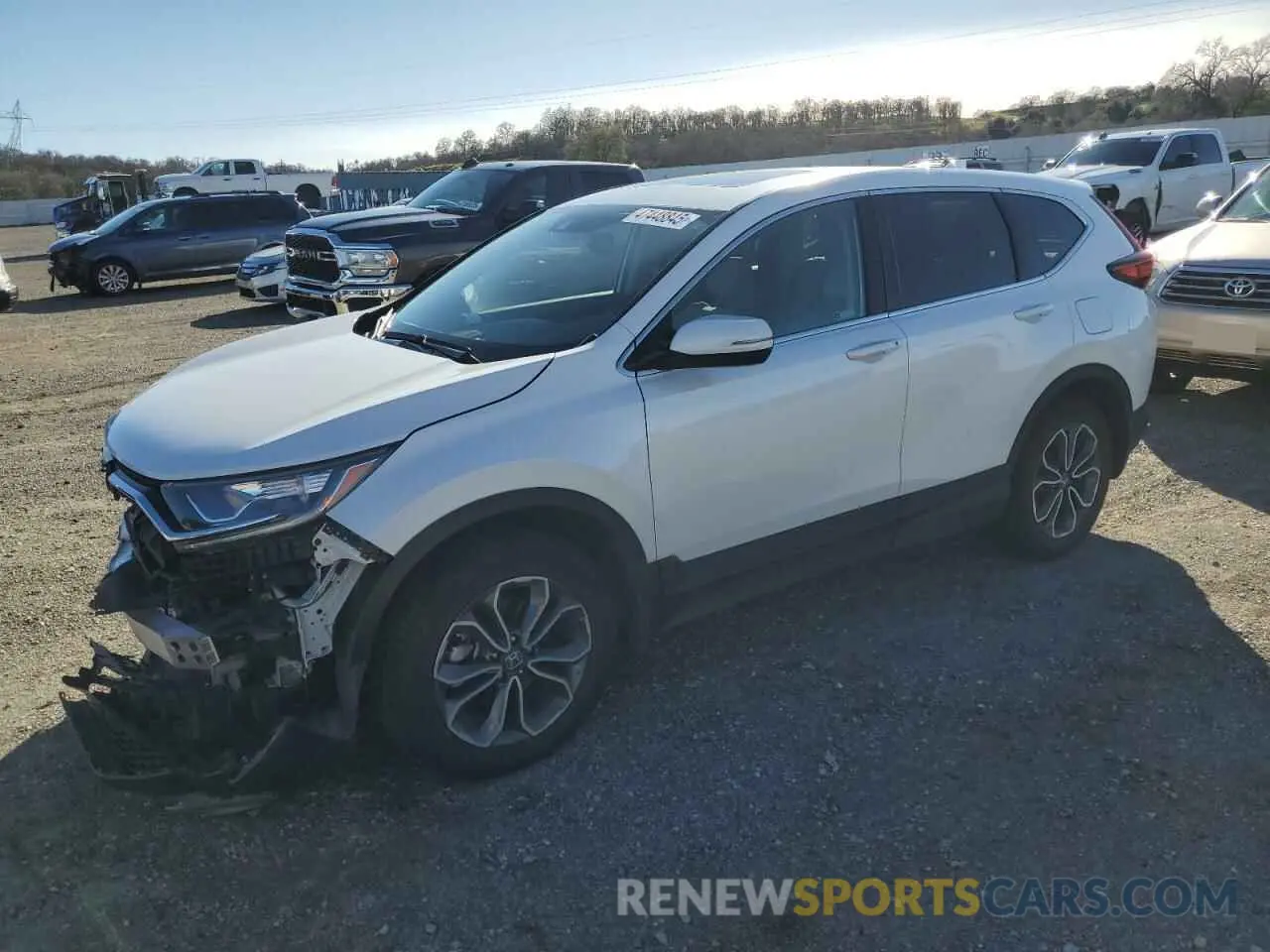 1 Photograph of a damaged car 5J6RW2H87MA011387 HONDA CRV 2021