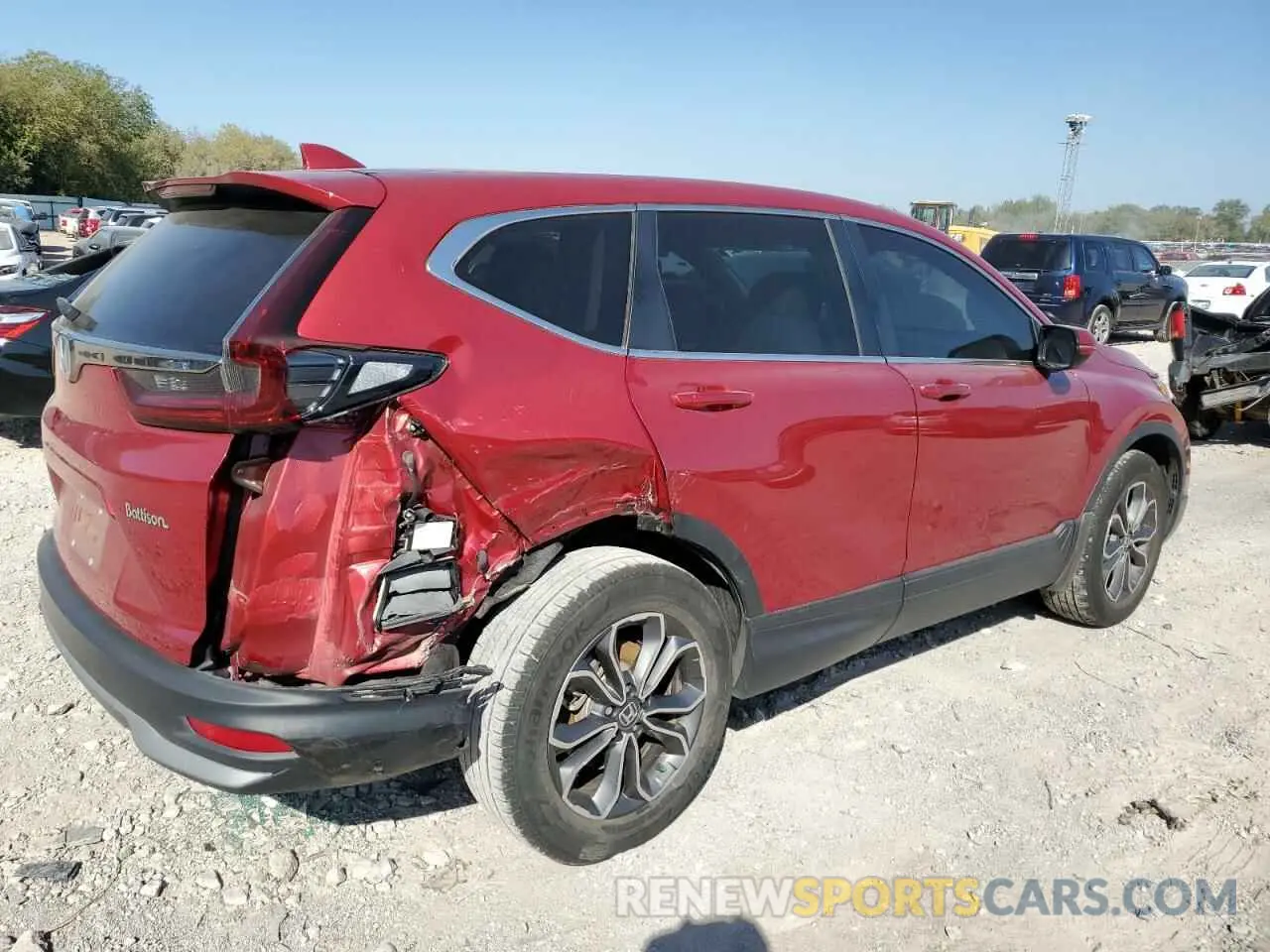3 Photograph of a damaged car 2HKRW1H50NH407760 HONDA CRV 2022