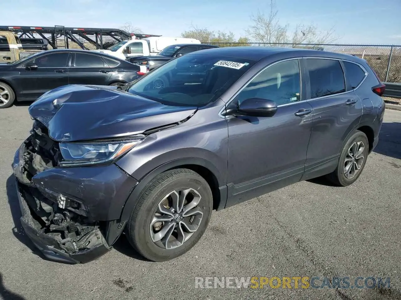 1 Photograph of a damaged car 2HKRW1H51NH408805 HONDA CRV 2022