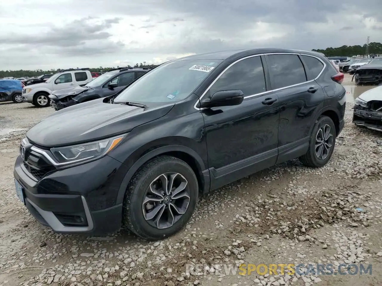 1 Photograph of a damaged car 2HKRW1H55NH401761 HONDA CRV 2022