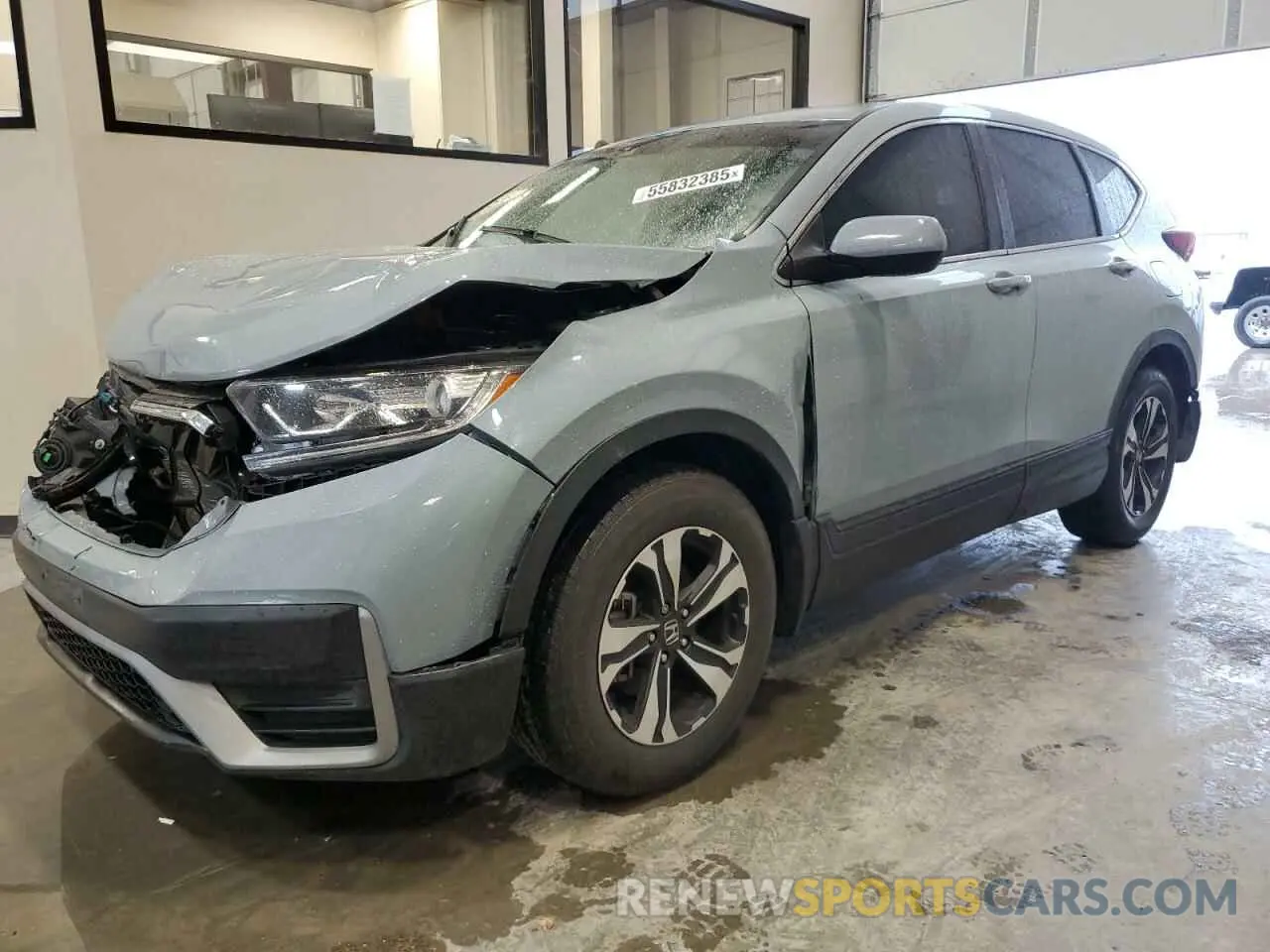 1 Photograph of a damaged car 2HKRW1H75NH401714 HONDA CRV 2022