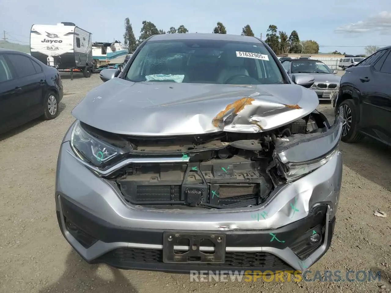 5 Photograph of a damaged car 2HKRW1H80NH403718 HONDA CRV 2022