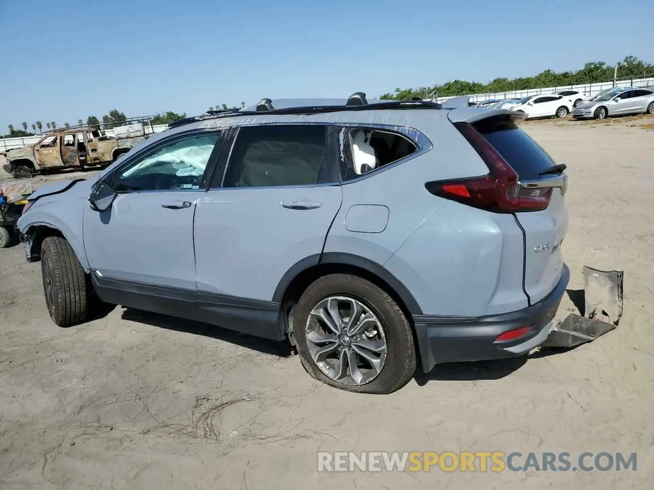 2 Photograph of a damaged car 2HKRW1H86NH401181 HONDA CRV 2022