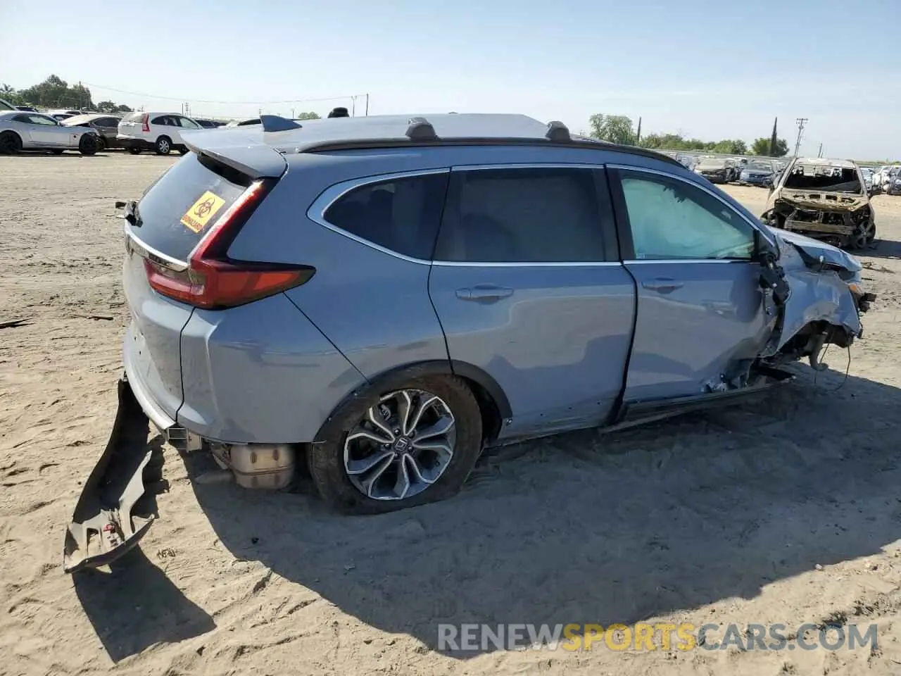 3 Photograph of a damaged car 2HKRW1H86NH401181 HONDA CRV 2022