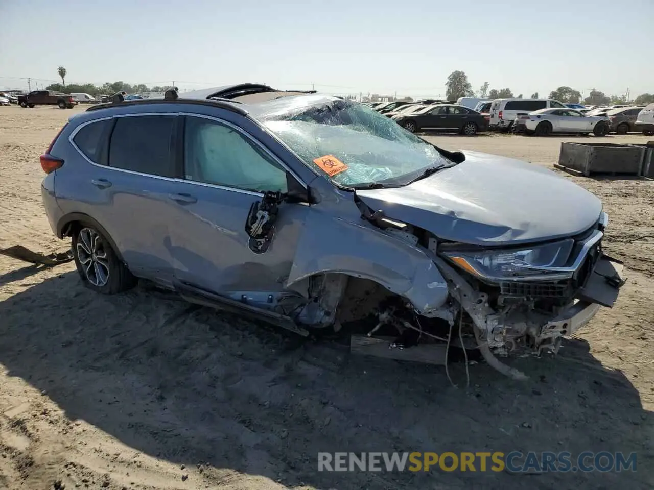4 Photograph of a damaged car 2HKRW1H86NH401181 HONDA CRV 2022