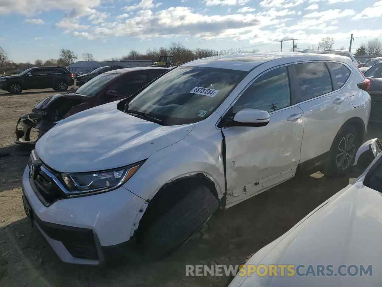1 Photograph of a damaged car 2HKRW2H52NH660343 HONDA CRV 2022