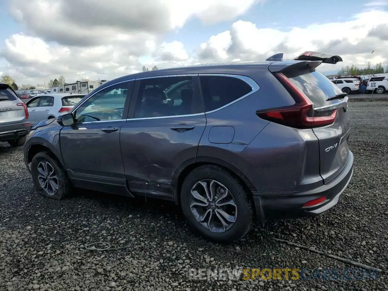 2 Photograph of a damaged car 2HKRW2H55NH628535 HONDA CRV 2022