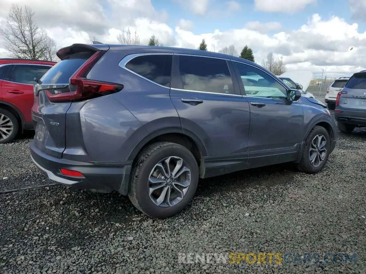 3 Photograph of a damaged car 2HKRW2H55NH628535 HONDA CRV 2022