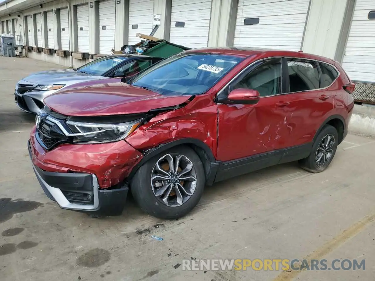 1 Photograph of a damaged car 2HKRW2H55NH660482 HONDA CRV 2022