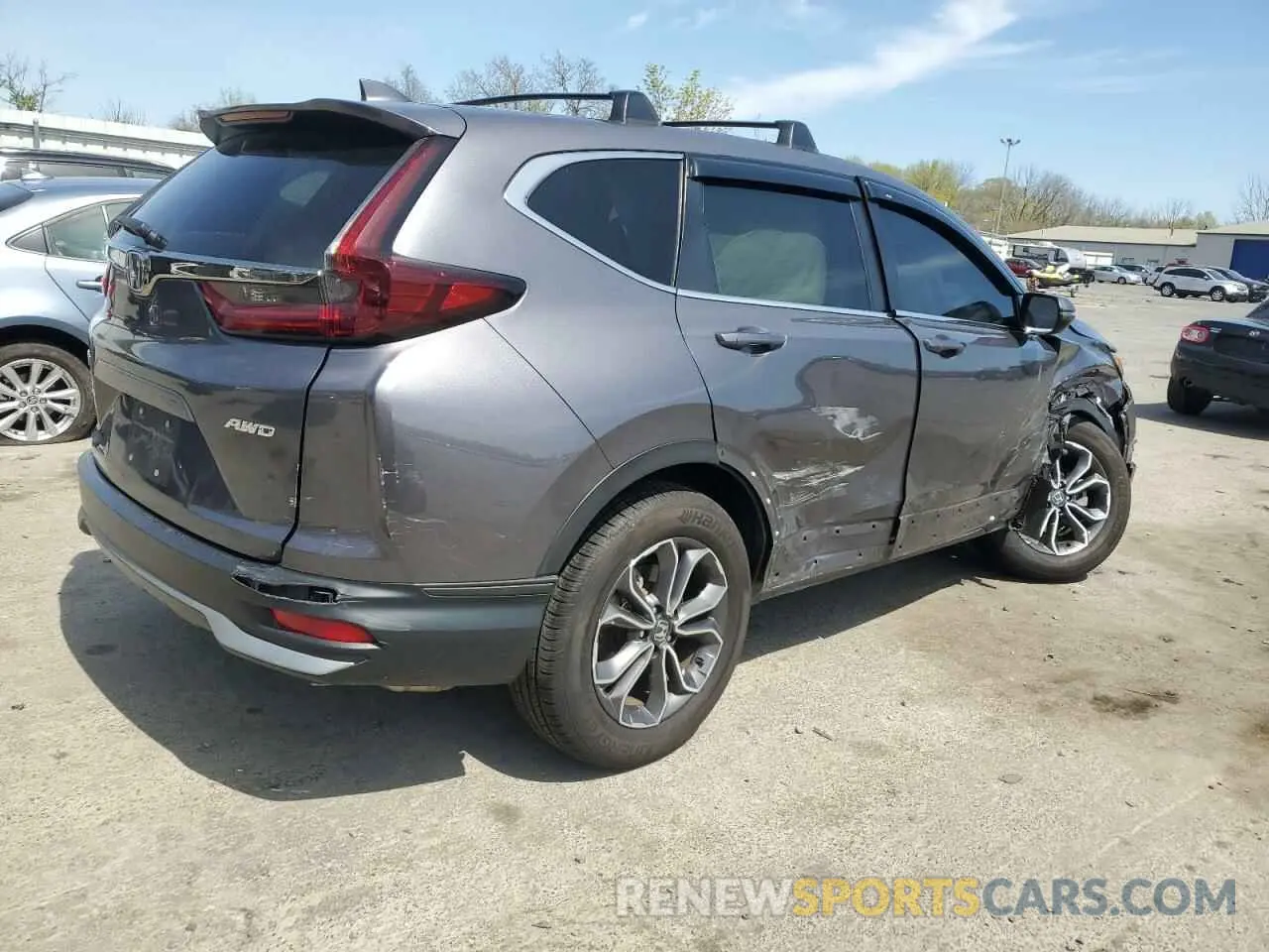 3 Photograph of a damaged car 2HKRW2H56NH615518 HONDA CRV 2022
