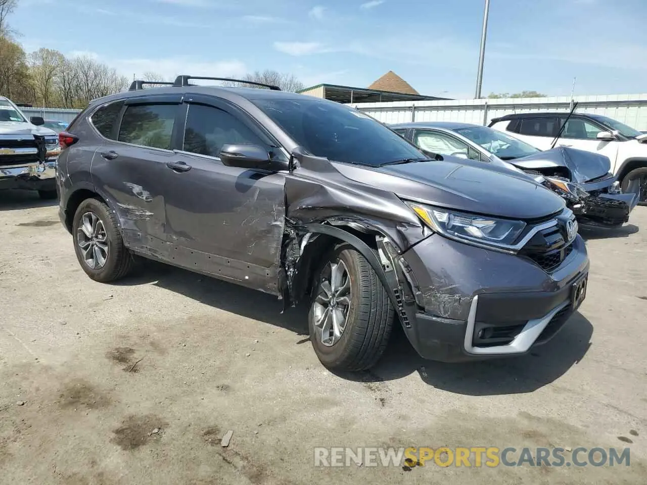4 Photograph of a damaged car 2HKRW2H56NH615518 HONDA CRV 2022