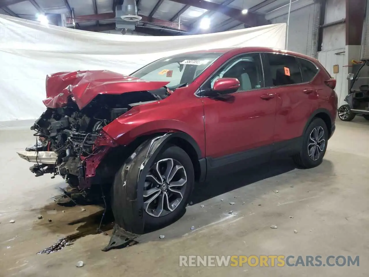 1 Photograph of a damaged car 2HKRW2H57NH615043 HONDA CRV 2022