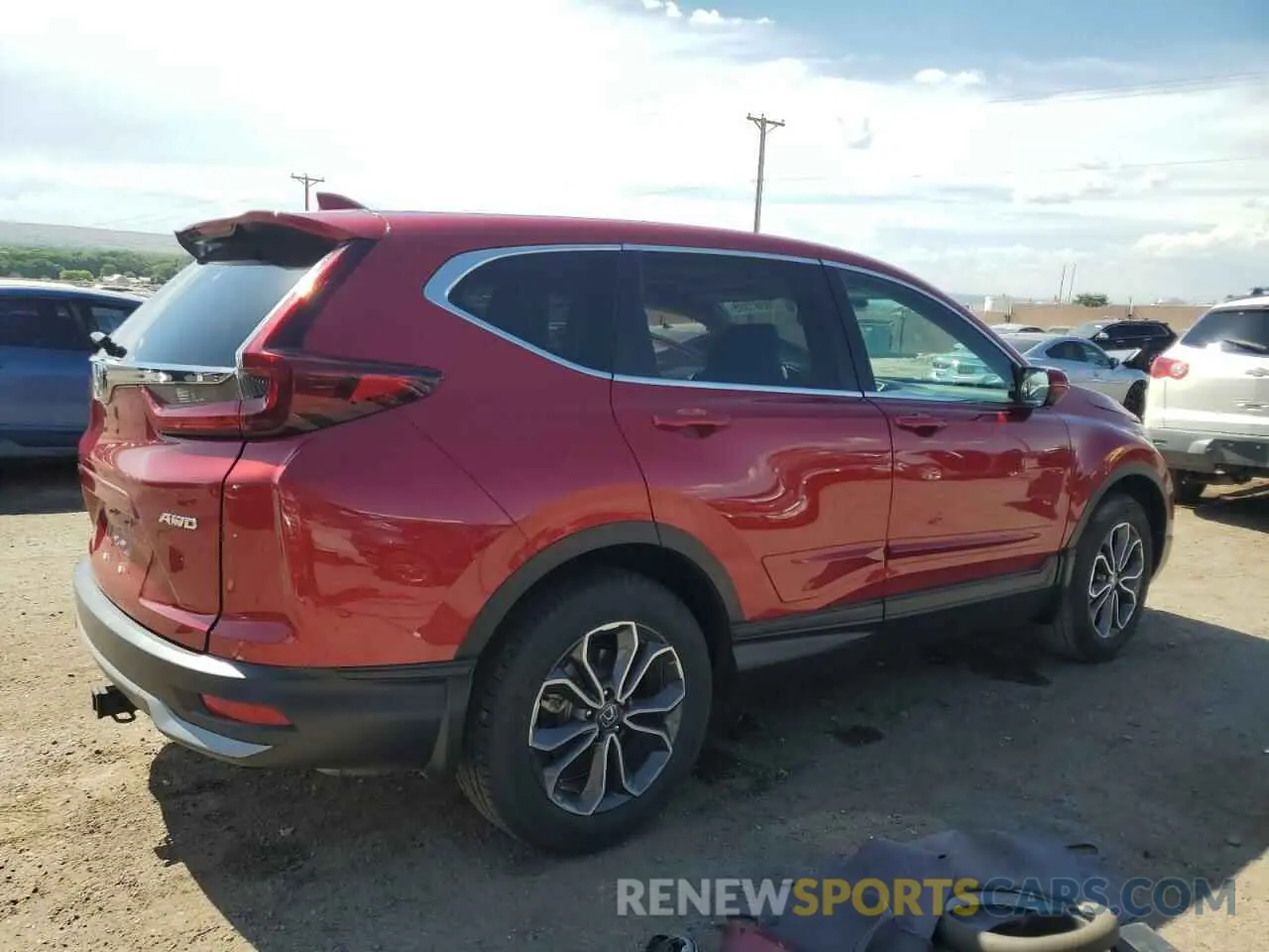 3 Photograph of a damaged car 2HKRW2H81NH610253 HONDA CRV 2022
