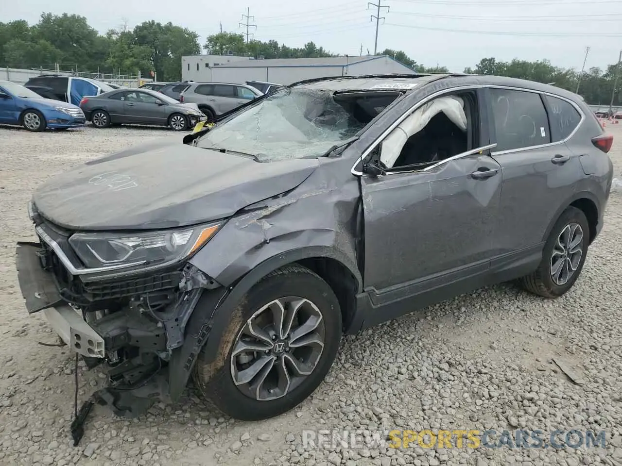 1 Photograph of a damaged car 2HKRW2H81NH668217 HONDA CRV 2022