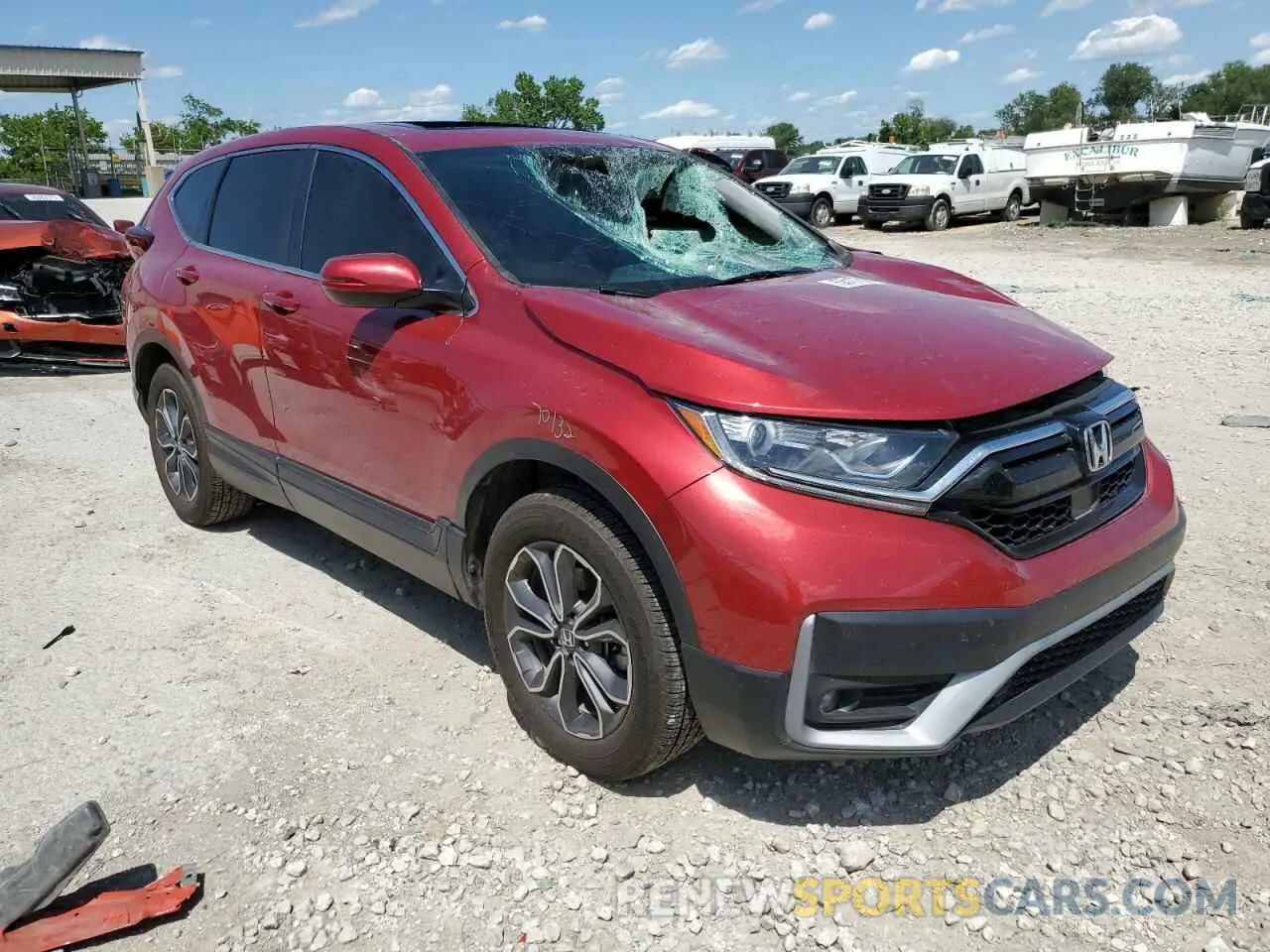 4 Photograph of a damaged car 2HKRW2H83NH600159 HONDA CRV 2022