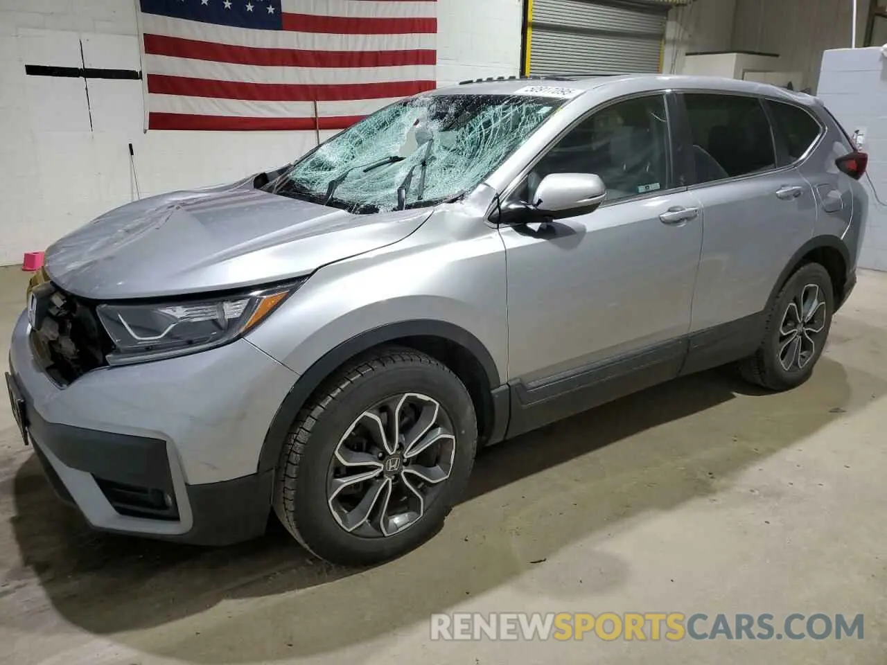 1 Photograph of a damaged car 2HKRW2H84NH651721 HONDA CRV 2022