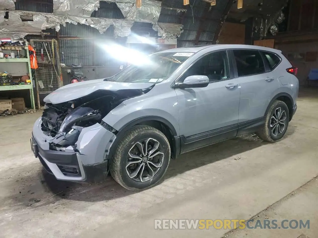 1 Photograph of a damaged car 2HKRW2H87NH607227 HONDA CRV 2022