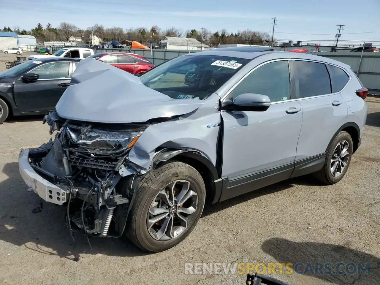 1 Photograph of a damaged car 5J6RT6H50NL010738 HONDA CRV 2022