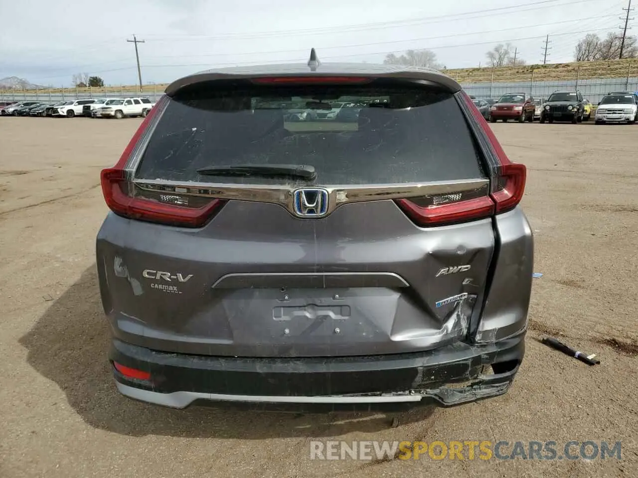 6 Photograph of a damaged car 5J6RT6H55NL032136 HONDA CRV 2022