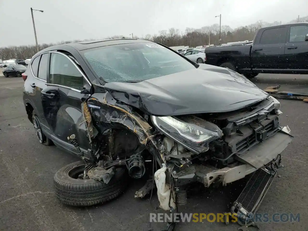 4 Photograph of a damaged car 5J6RT6H57NL040125 HONDA CRV 2022