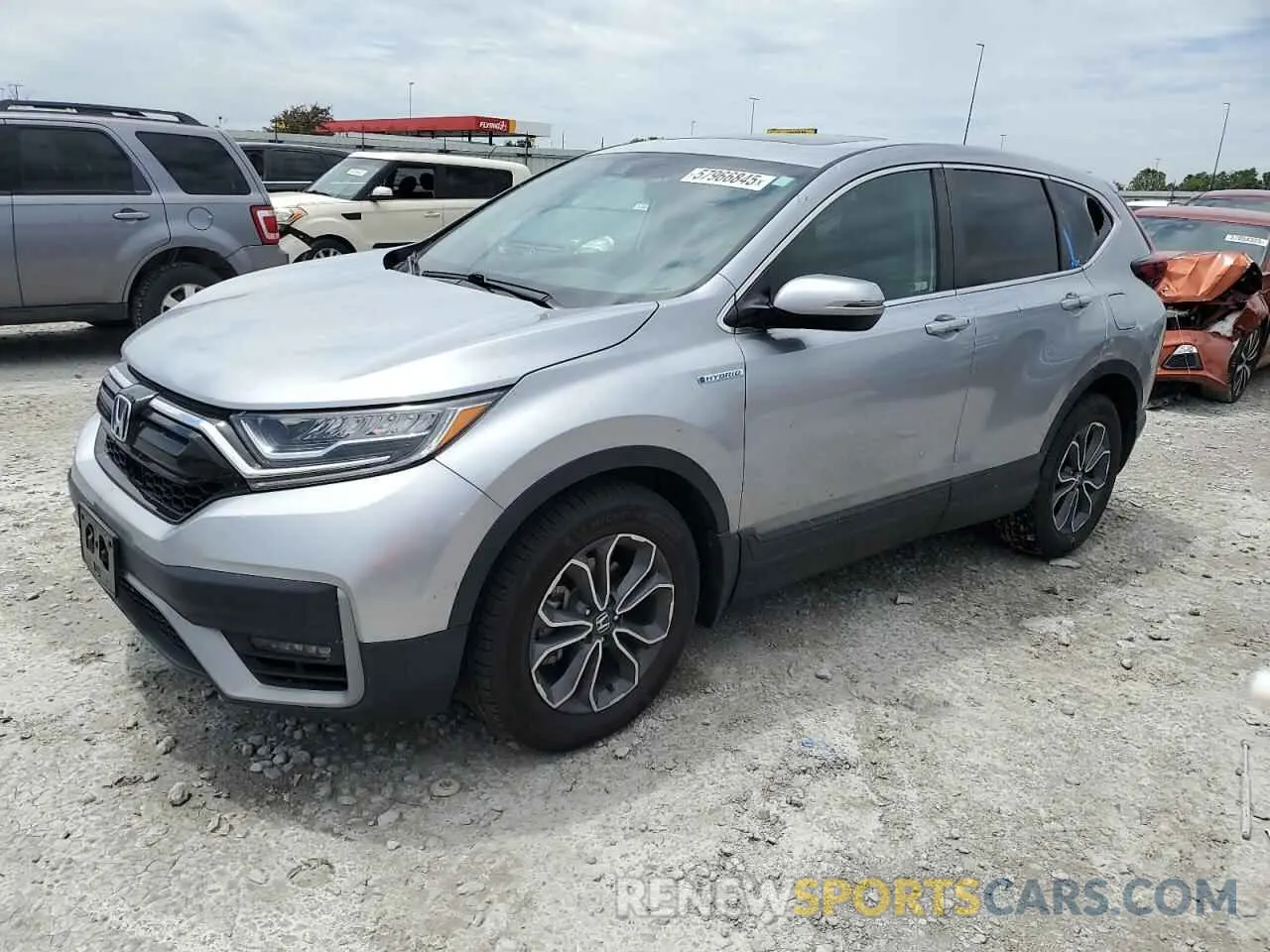 1 Photograph of a damaged car 5J6RT6H59NL042653 HONDA CRV 2022