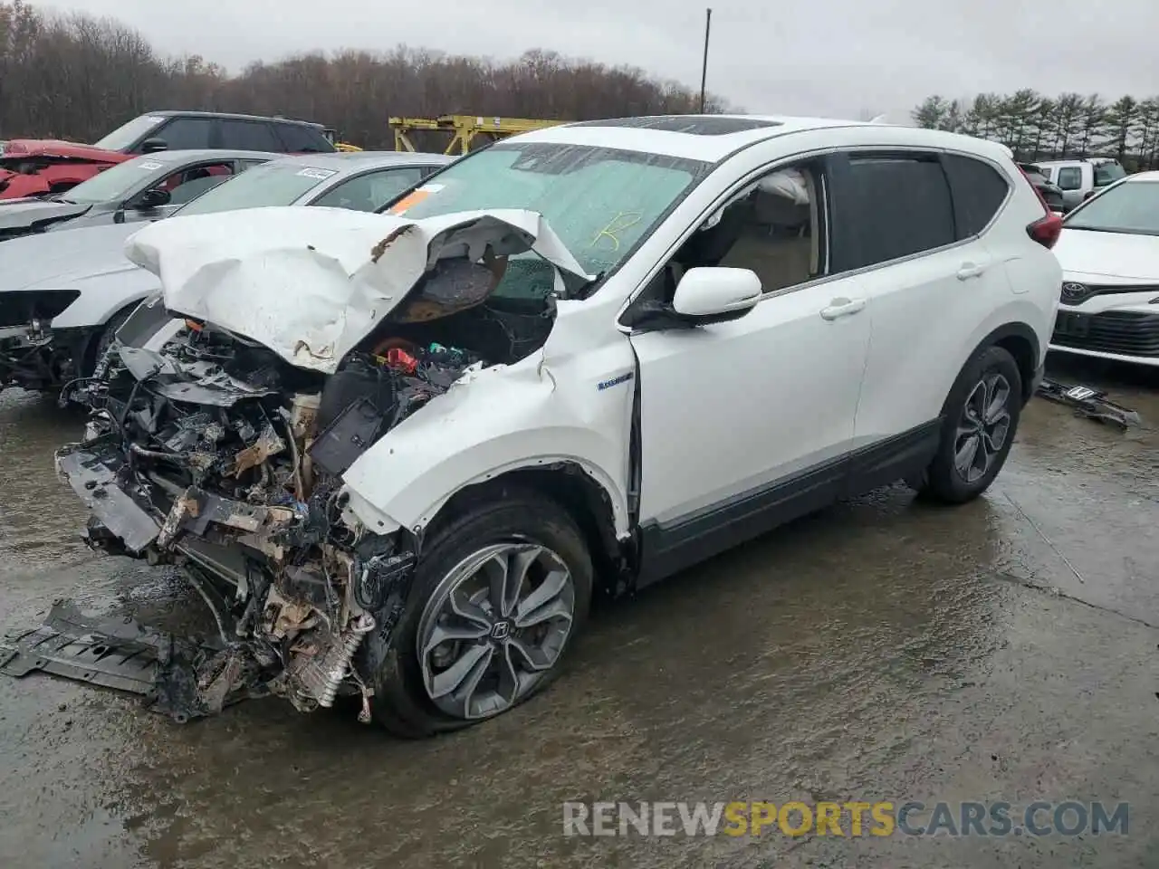 1 Photograph of a damaged car 5J6RT6H80NL045841 HONDA CRV 2022