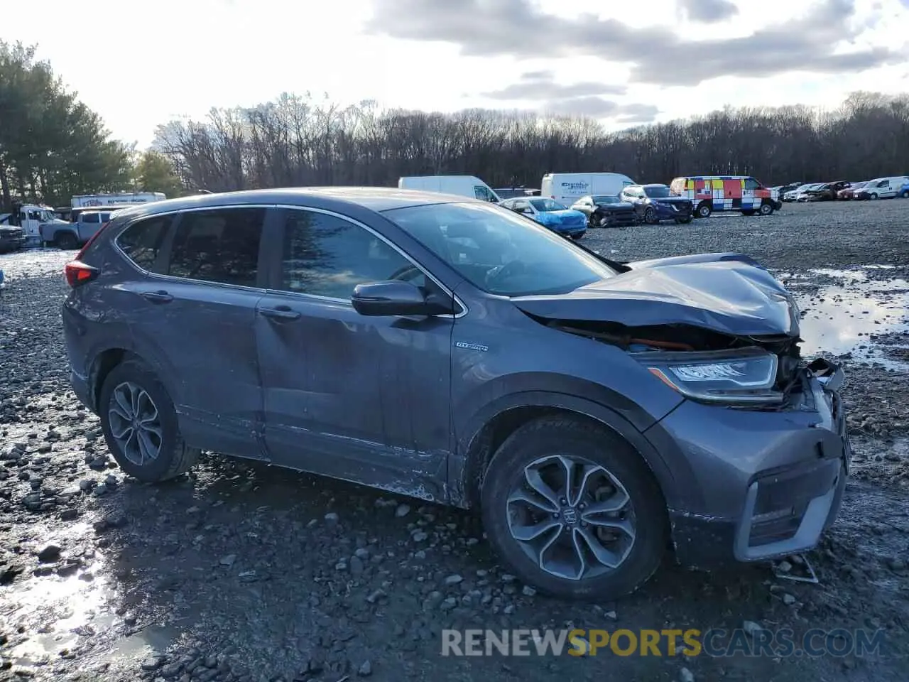 1 Photograph of a damaged car 5J6RT6H81NL008393 HONDA CRV 2022