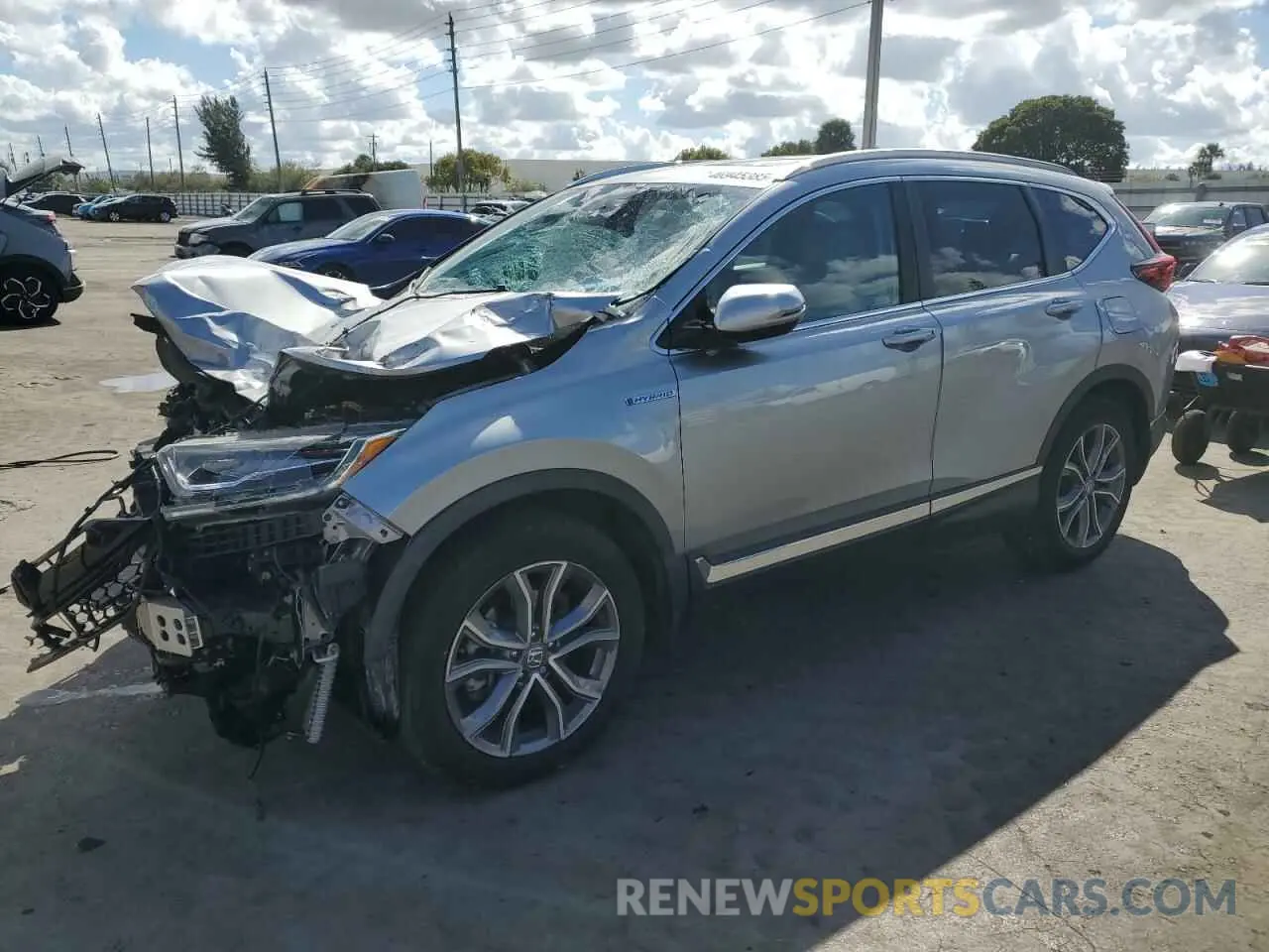 1 Photograph of a damaged car 5J6RT6H93NL009991 HONDA CRV 2022