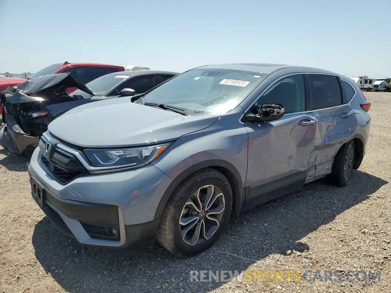 1 Photograph of a damaged car 5J6RW1H53NA008357 HONDA CRV 2022