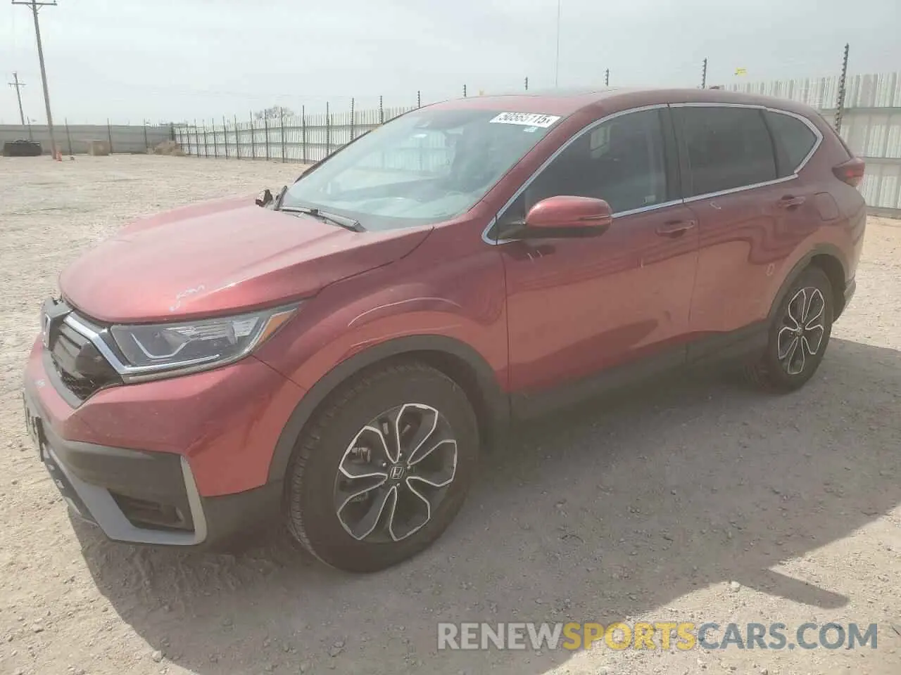 1 Photograph of a damaged car 5J6RW1H54NA004608 HONDA CRV 2022