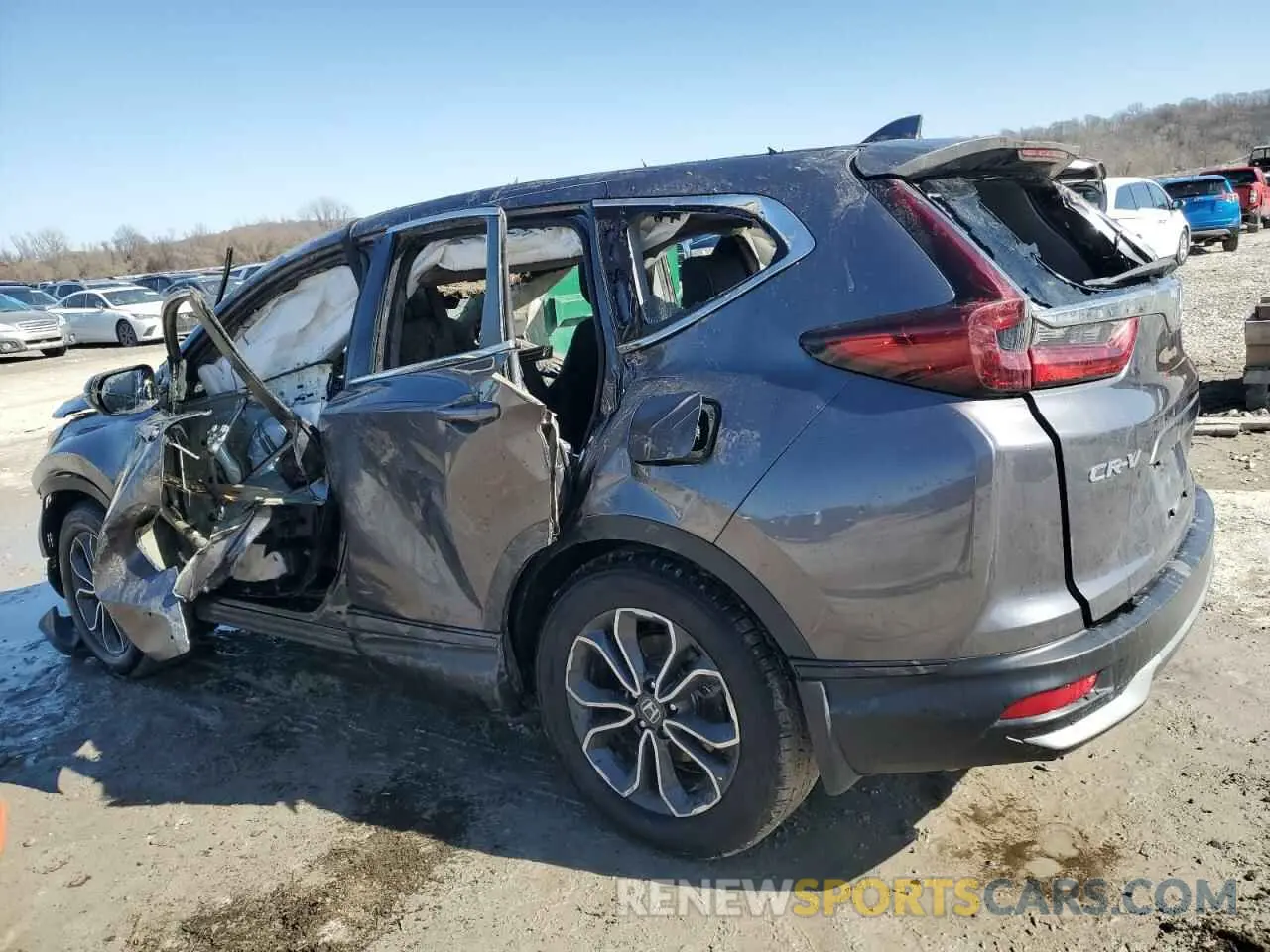 2 Photograph of a damaged car 5J6RW1H81NA002308 HONDA CRV 2022