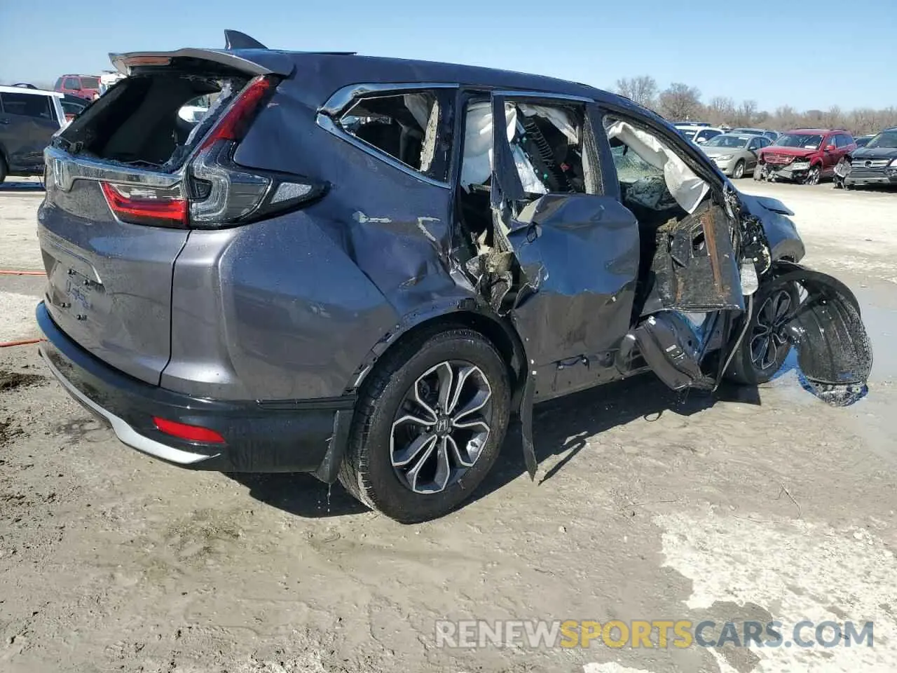 3 Photograph of a damaged car 5J6RW1H81NA002308 HONDA CRV 2022